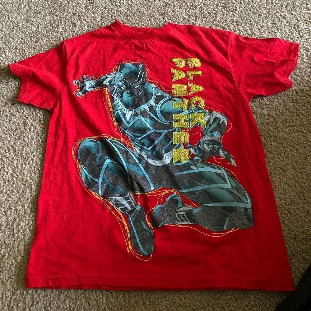 Boys Marvel Avengers Black Panther Tshirt